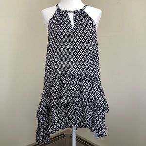 $⬇️ NWT Miss Me Kyhle Navy Ruffle Halter Tank Top